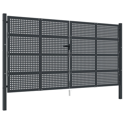 Poort 400X175 Cm Staal Antracietkleurig 400 x 225 cm