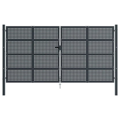Poort 400X175 Cm Staal Antracietkleurig 400 x 225 cm