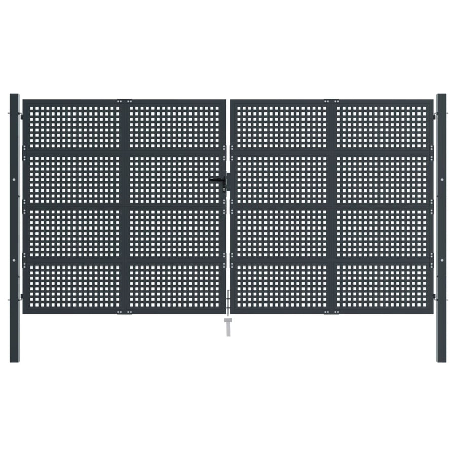 Poort 400X175 Cm Staal Antracietkleurig 400 x 225 cm