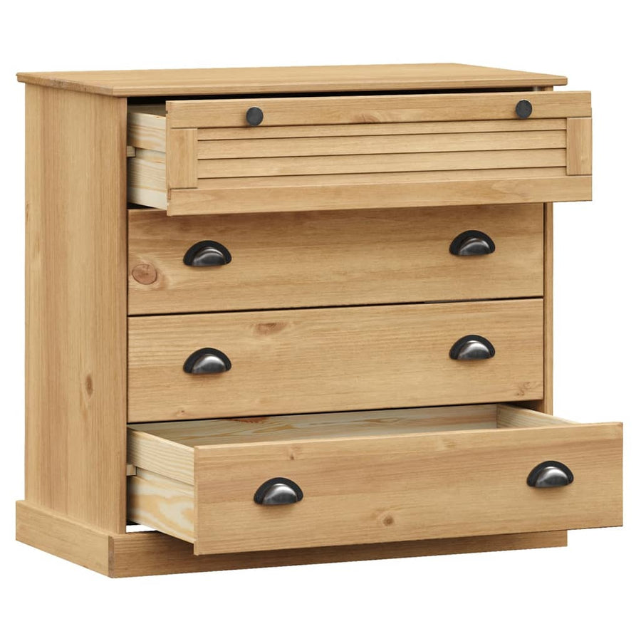 Ladekast Vigo 80X40X76 Cm Massief Grenenhout