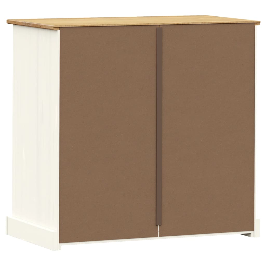 Ladekast Vigo 80X40X76 Cm Massief Grenenhout Wit
