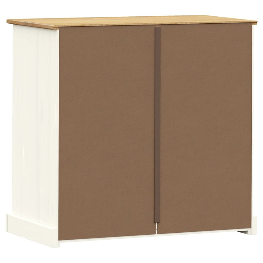 Ladekast Vigo 80X40X76 Cm Massief Grenenhout Wit