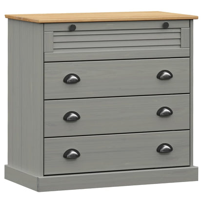Ladekast VIGO 80x40x76 cm massief grenenhout grijs
