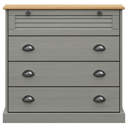 Ladekast VIGO 80x40x76 cm massief grenenhout grijs