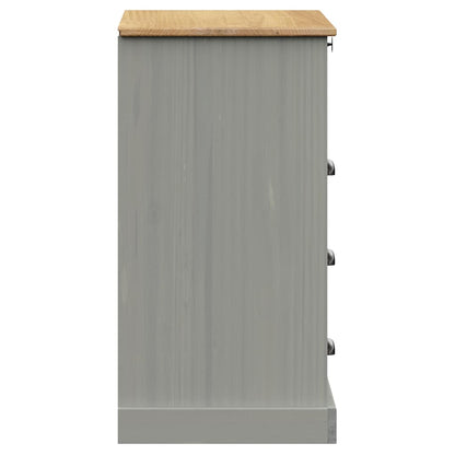 Ladekast VIGO 80x40x76 cm massief grenenhout grijs