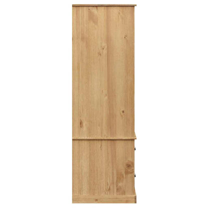 Kledingkast Vigo 90X55X170 Cm Massief Grenenhout Bruin