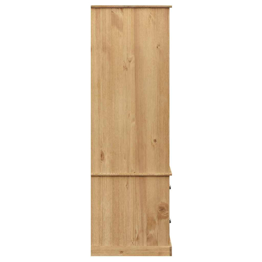 Kledingkast Vigo 90X55X170 Cm Massief Grenenhout Bruin
