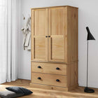 Kledingkast 90x55x170 cm massief grenenhout