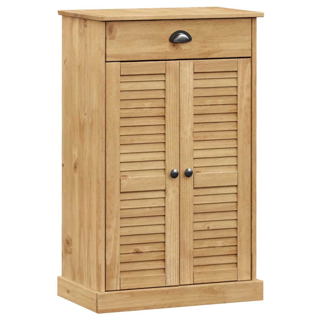 Schoenenkast Vigo 60X35X96 Cm Massief Grenenhout 1 Bruin