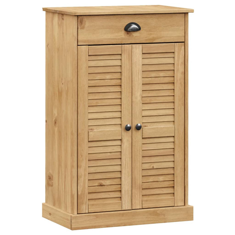 Schoenenkast Vigo 60X35X96 Cm Massief Grenenhout 1 Bruin
