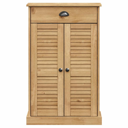 Schoenenkast Vigo 60X35X96 Cm Massief Grenenhout 1 Bruin