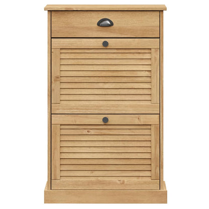 Schoenenkast Vigo 60X35X96 Cm Massief Grenenhout 1 Bruin