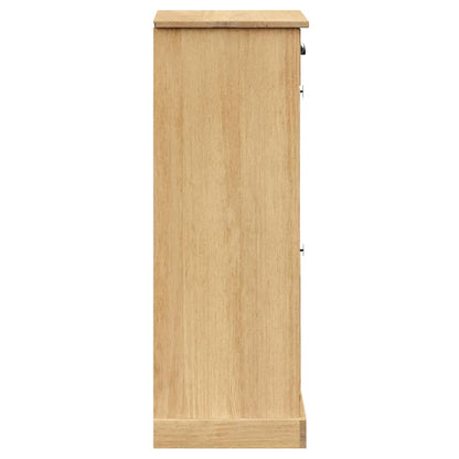Schoenenkast Vigo 60X35X96 Cm Massief Grenenhout 1 Bruin