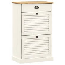Schoenenkast Vigo 60X35X96 Cm Massief Grenenhout Wit