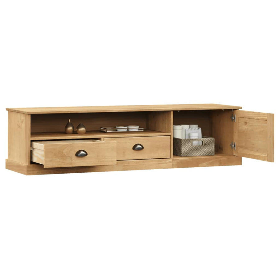 Tv-Meubel Vigo 56X40X40 Cm Massief Grenenhout Bruin