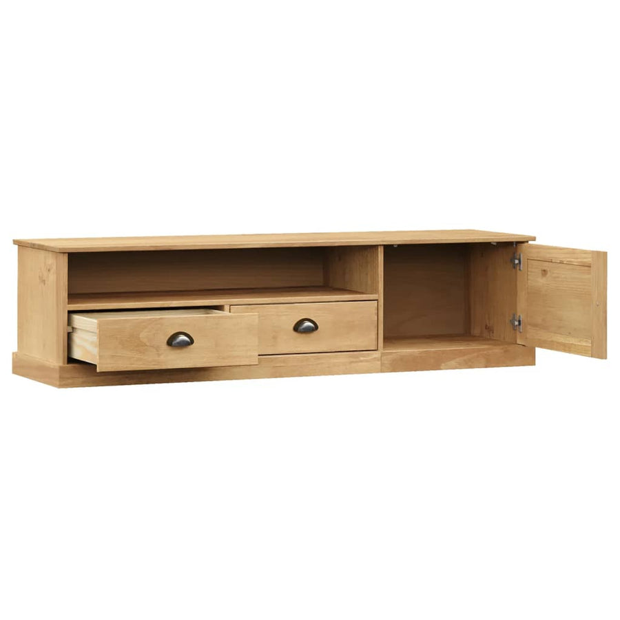Tv-Meubel Vigo 56X40X40 Cm Massief Grenenhout Bruin