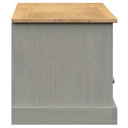 Tv-Meubel Vigo 56X40X40 Cm Massief Grenenhout Grijs