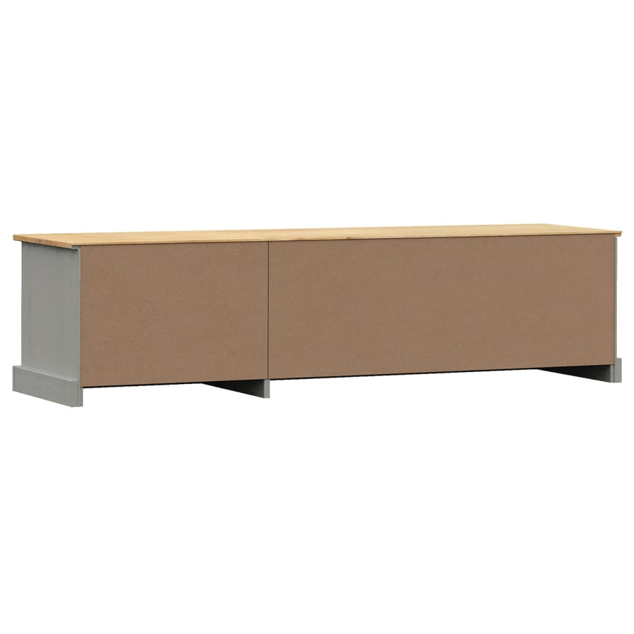 Tv-Meubel Vigo 56X40X40 Cm Massief Grenenhout Grijs