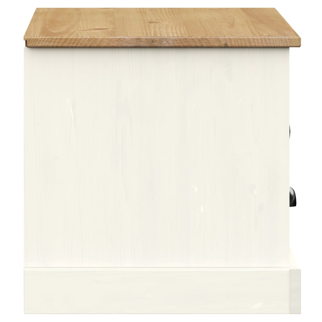 Tv-meubel VIGO 106x40x40 cm massief grenenhout wit