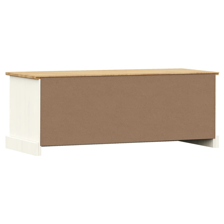 Tv-meubel VIGO 106x40x40 cm massief grenenhout wit