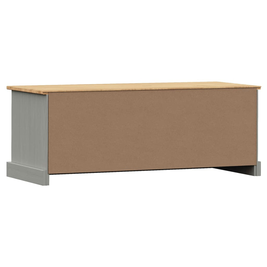 Tv-Meubel Vigo 06X40X40 Cm Massief Grenenhout Grijs