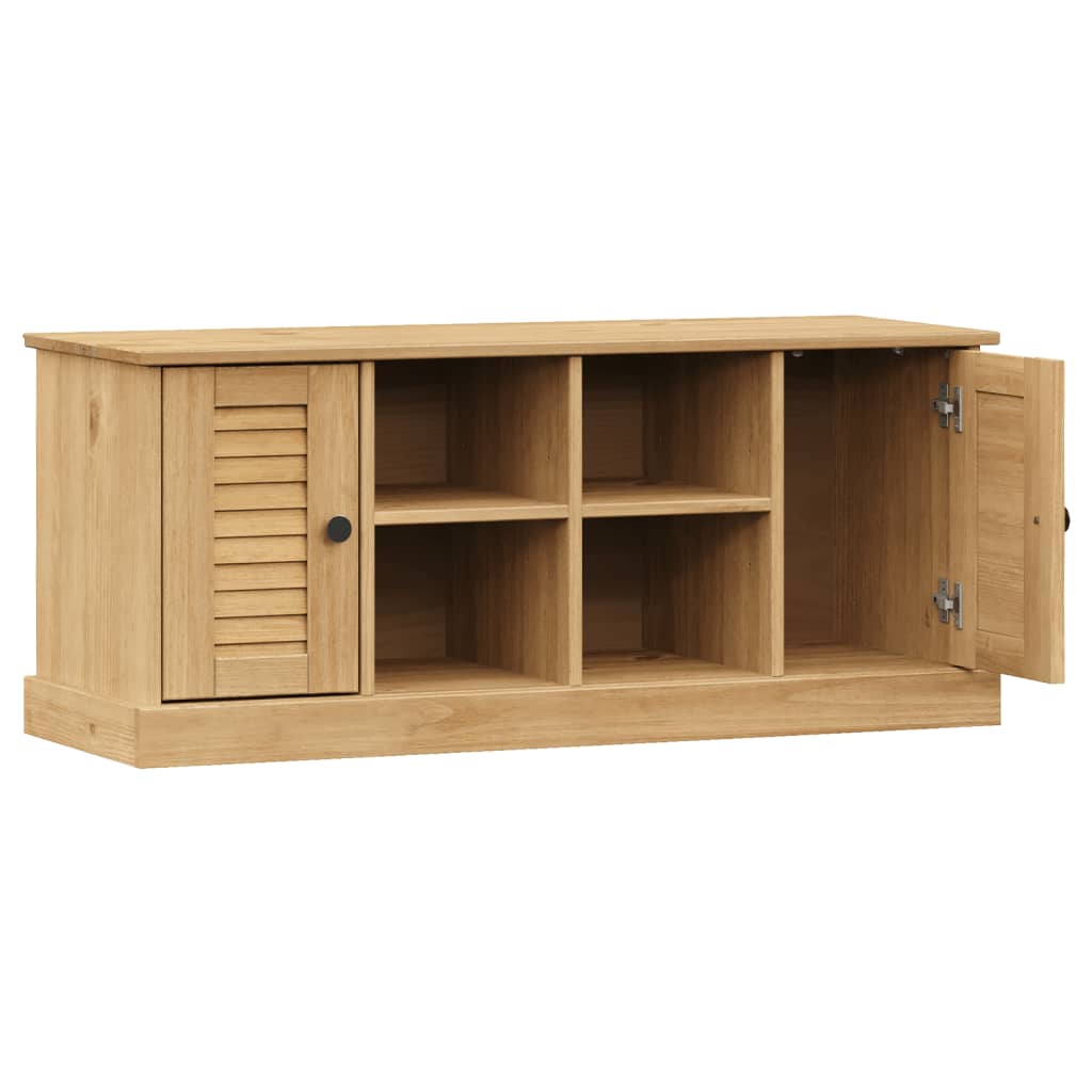 Schoenenbank Vigo 106X35X45 Cm Massief Grenenhout Bruin