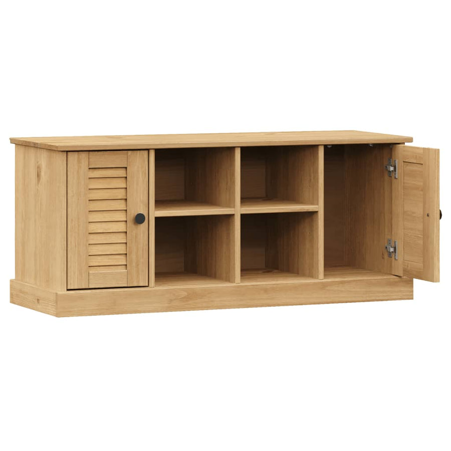 Schoenenbank Vigo 106X35X45 Cm Massief Grenenhout Bruin