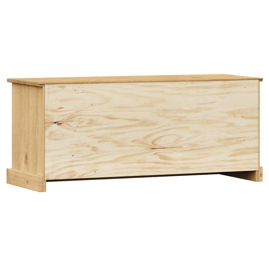 Schoenenbank Vigo 106X35X45 Cm Massief Grenenhout Bruin