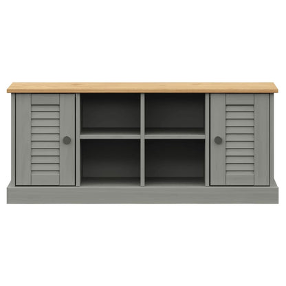 Schoenenbank Vigo 106X35X40 Cm Massief Grenenhout Grijs