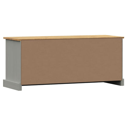 Schoenenbank Vigo 106X35X40 Cm Massief Grenenhout Grijs