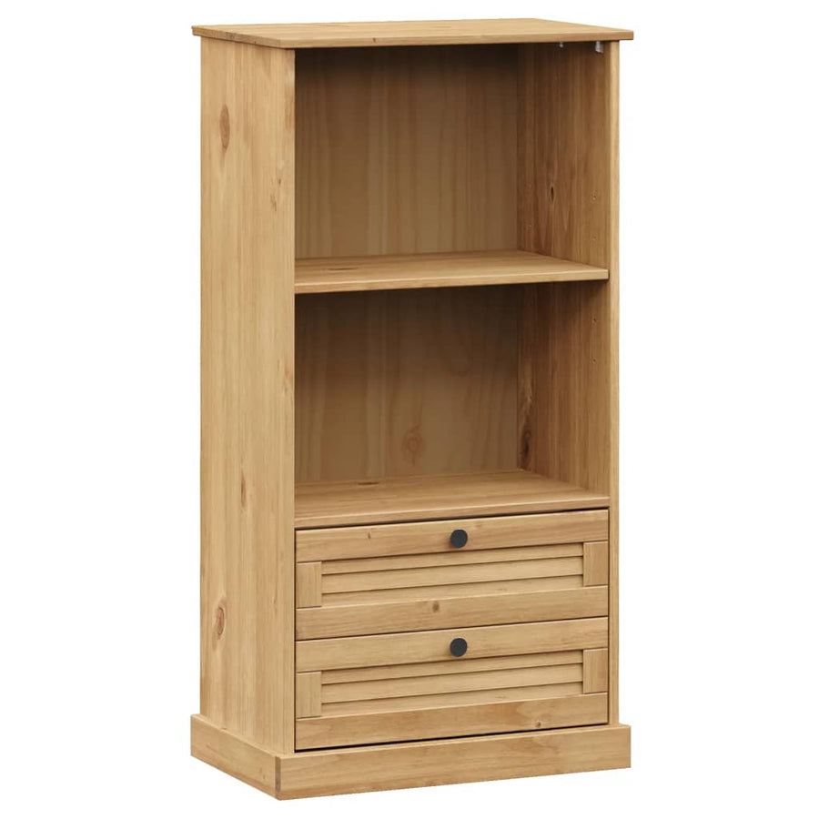 Boekenkast Vigo 60X35X114,5 Cm Massief Grenenhout