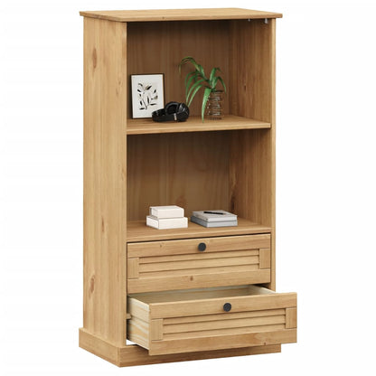 Boekenkast Vigo 60X35X114,5 Cm Massief Grenenhout