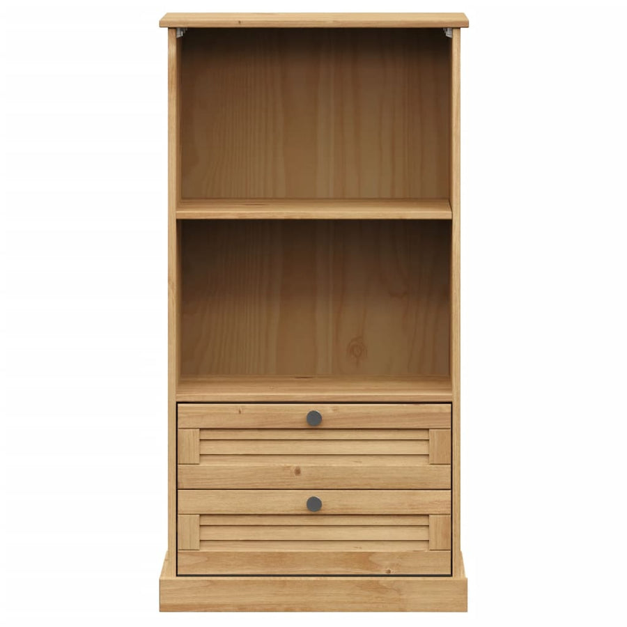 Boekenkast Vigo 60X35X114,5 Cm Massief Grenenhout