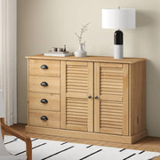 Dressoir massief grenenhout 113x40x75 cm bruin