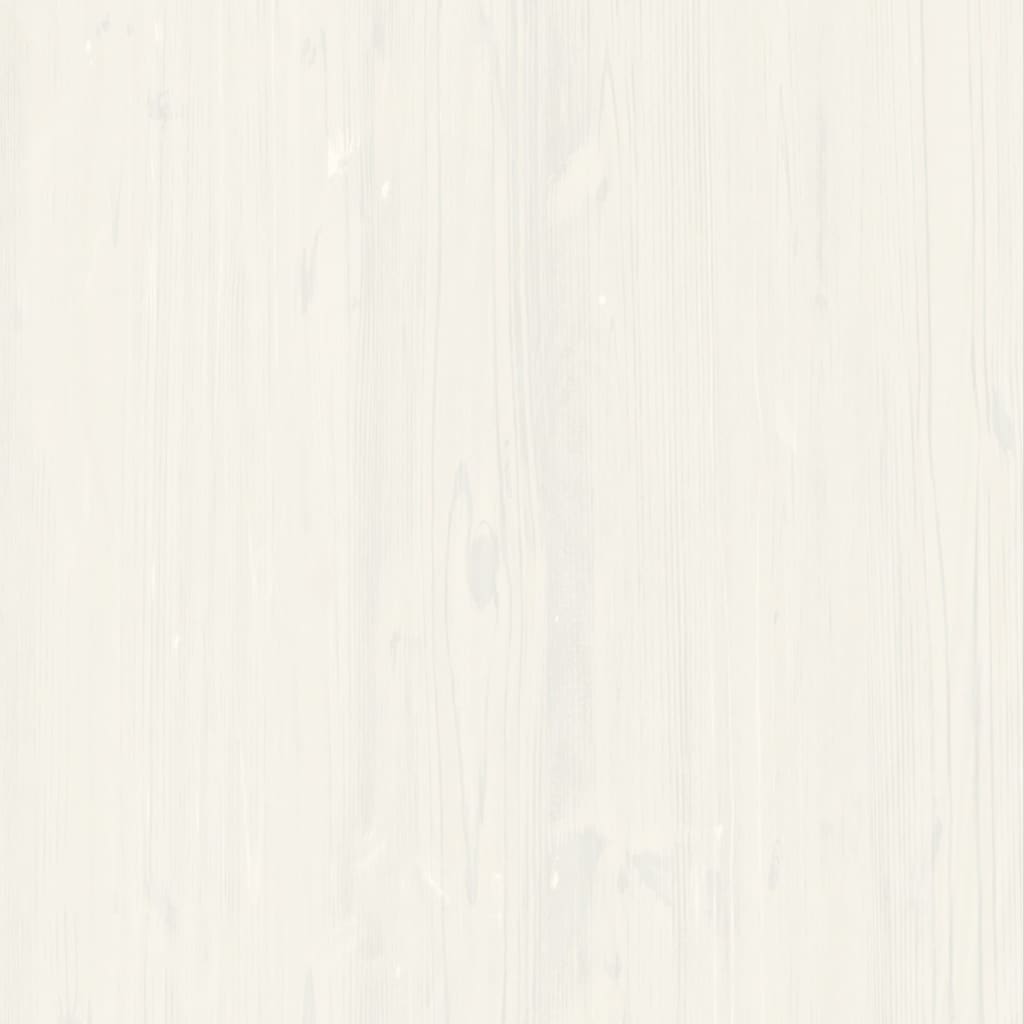 Dressoir Met Lades Vigo 113X40X75 Cm Massief Grenenhout Wit