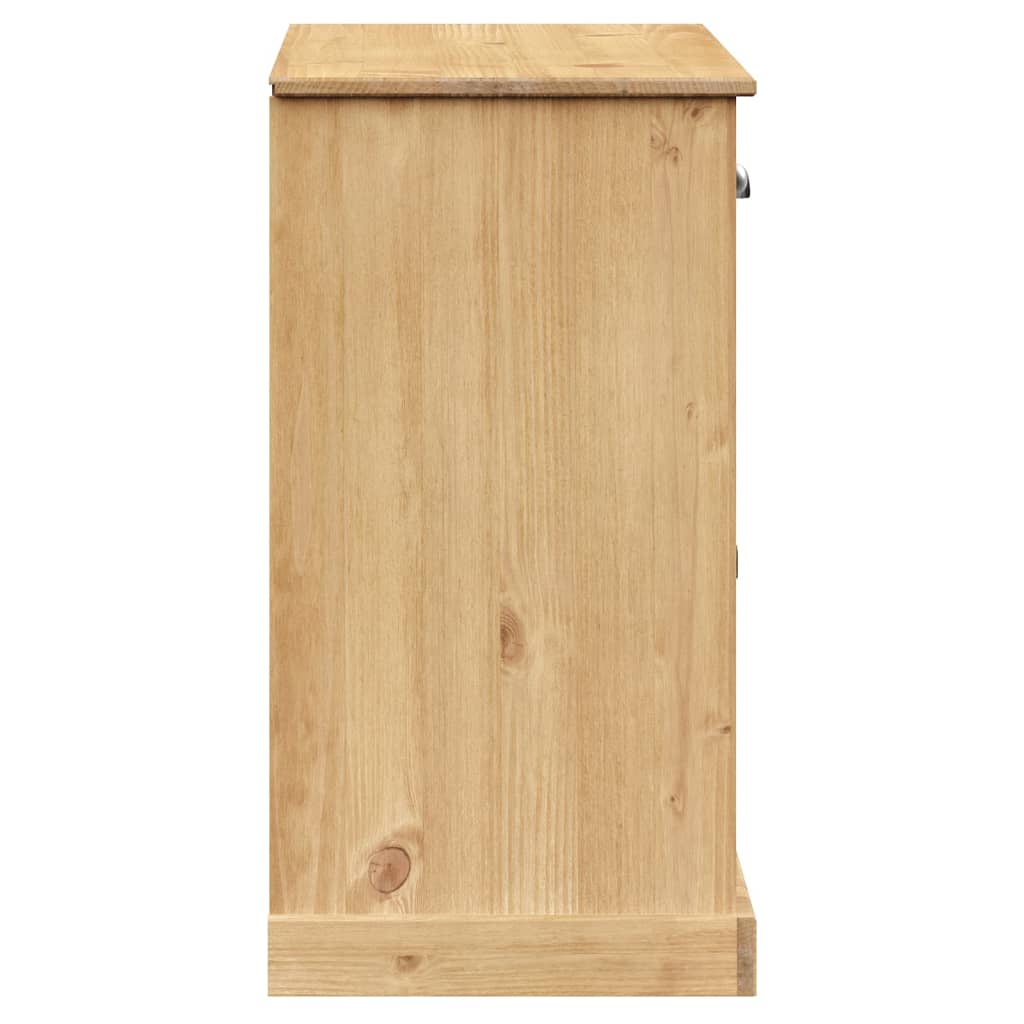 Dressoir Met Lades Vigo 113X40X75 Cm Massief Grenenhout Bruin