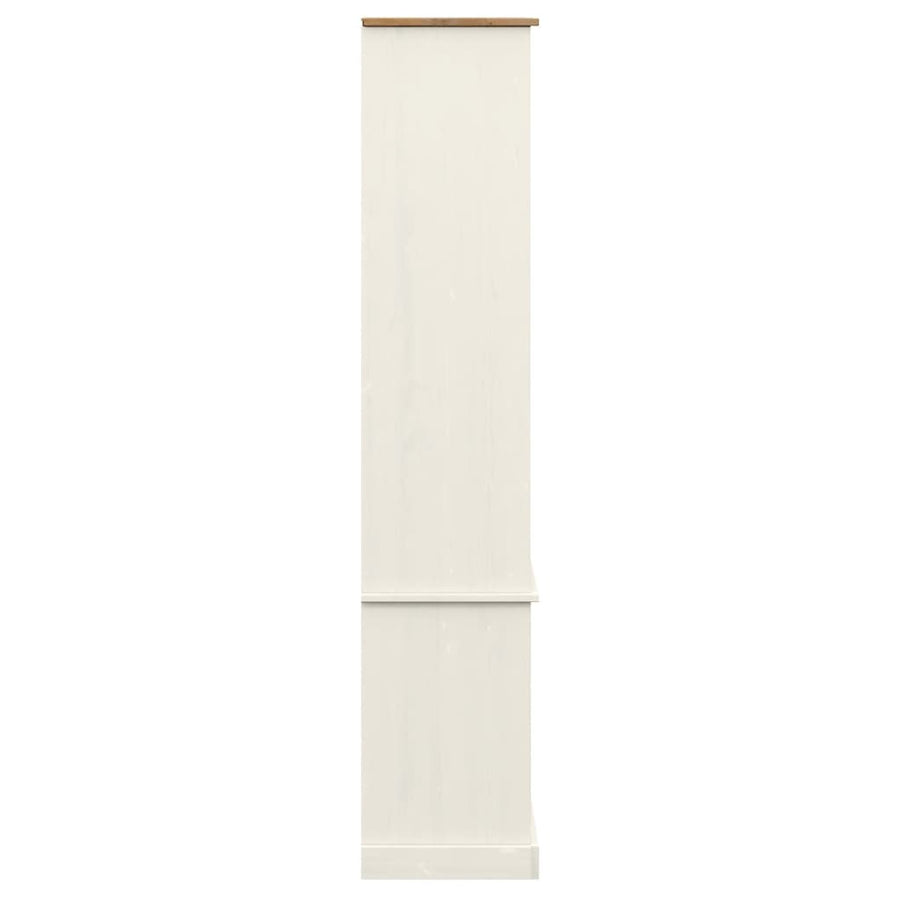 Boekenkast Vigo 85X35X170 Cm Massief Grenenhout Wit