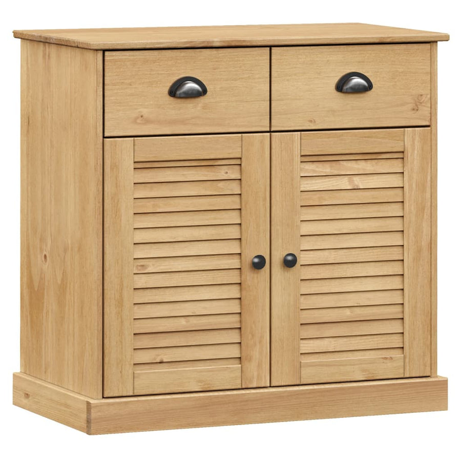 Dressoir Met Lades Vigo 78X40X75 Cm Massief Grenenhout Bruin
