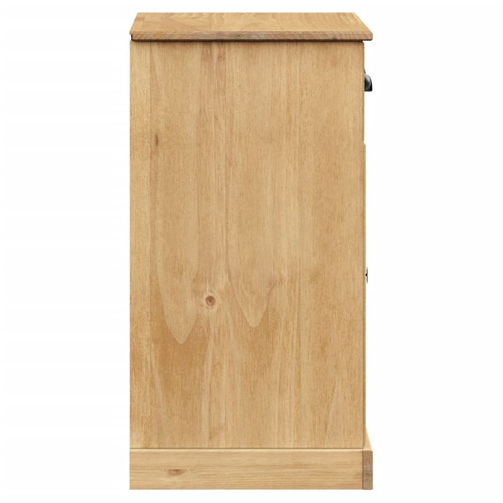 Dressoir Met Lades Vigo 78X40X75 Cm Massief Grenenhout Bruin
