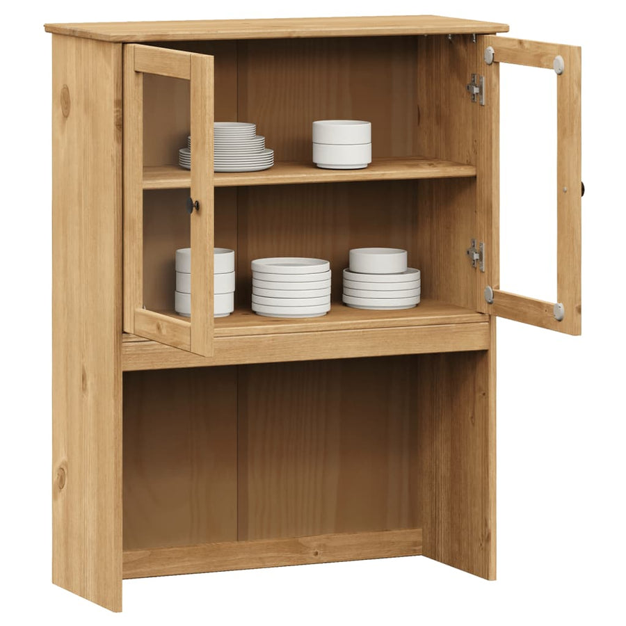 Opzetkast Vigo 78X30X100 Cm Massief Grenenhout Bruin
