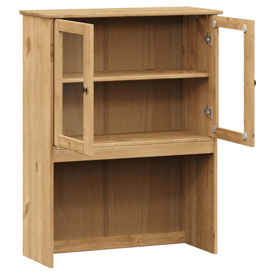 Opzetkast Vigo 78X30X100 Cm Massief Grenenhout Bruin