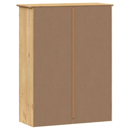 Opzetkast Vigo 78X30X100 Cm Massief Grenenhout Bruin