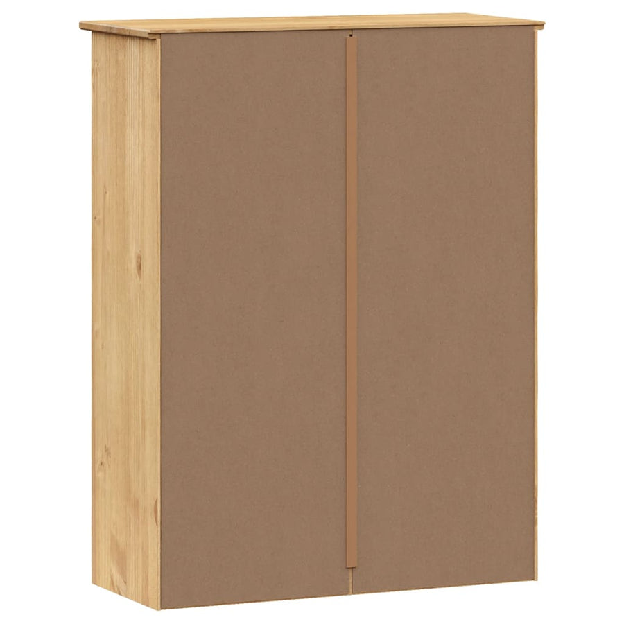 Opzetkast Vigo 78X30X100 Cm Massief Grenenhout Bruin