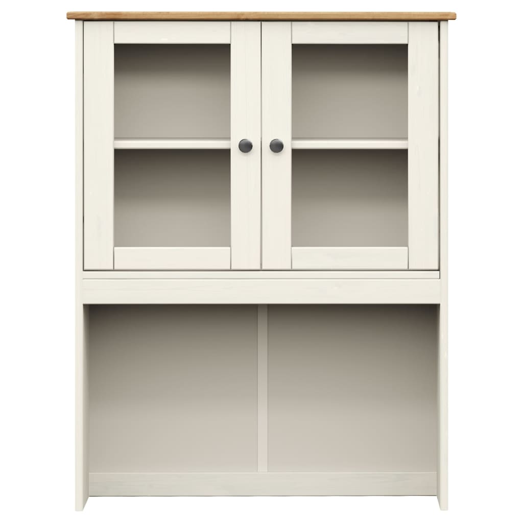 Opzetkast Vigo 78X30X100 Cm Massief Grenenhout Wit