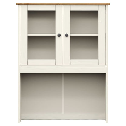 Opzetkast Vigo 78X30X100 Cm Massief Grenenhout Wit