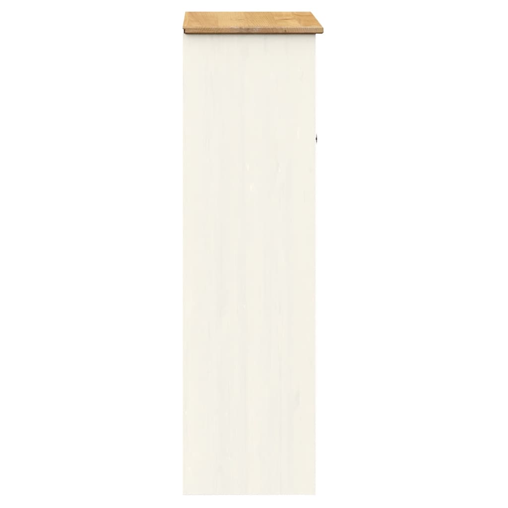 Opzetkast Vigo 78X30X100 Cm Massief Grenenhout Wit