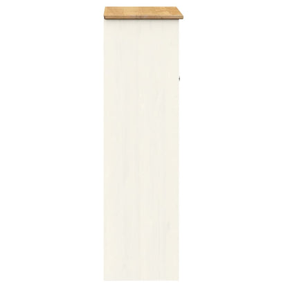 Opzetkast Vigo 78X30X100 Cm Massief Grenenhout Wit