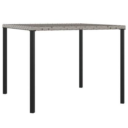 -Delige Tuinset Met Kussens Poly Rattan Grijs