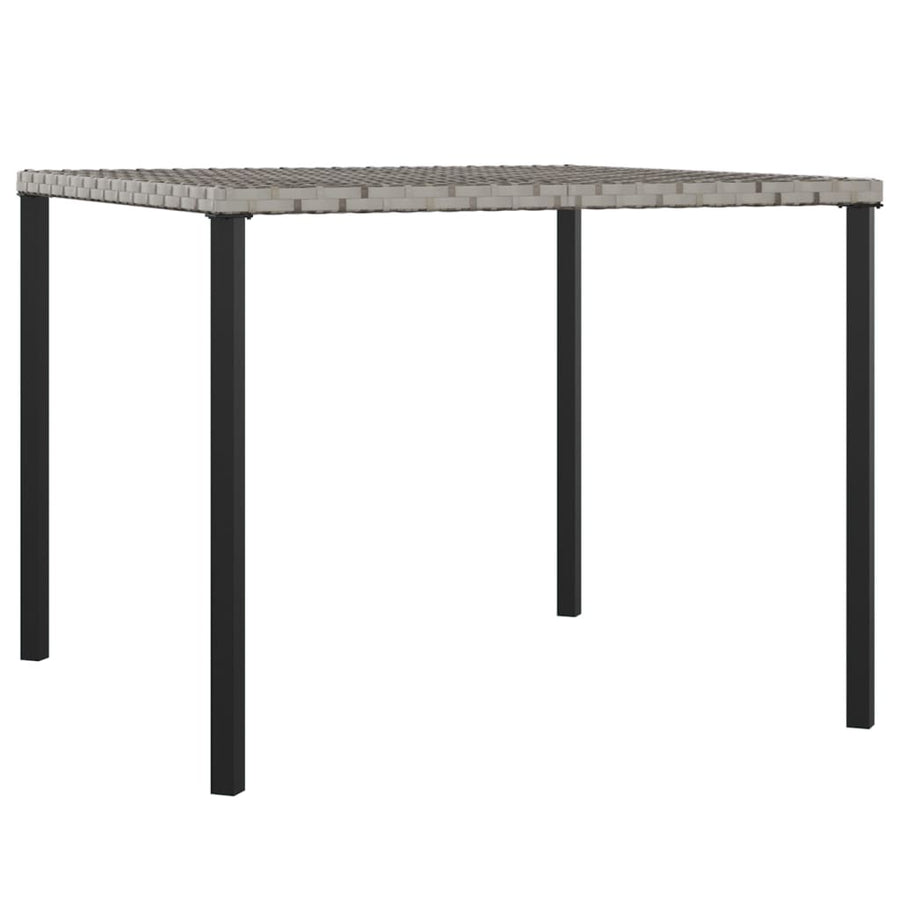-Delige Tuinset Met Kussens Poly Rattan Grijs