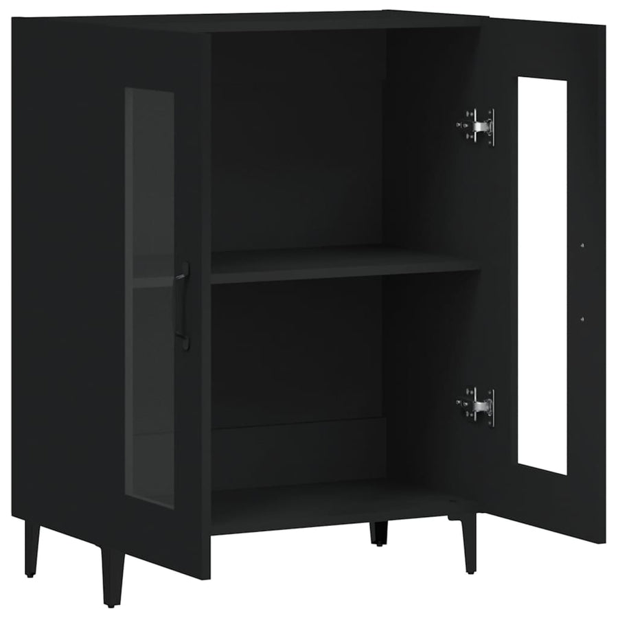 Dressoir 69,5X34X90 Cm Bewerkt Hout Zwart